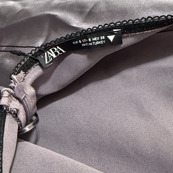 Zara Satin Effect Mini Slip Dress Size S NWT - Picture 5 of 7